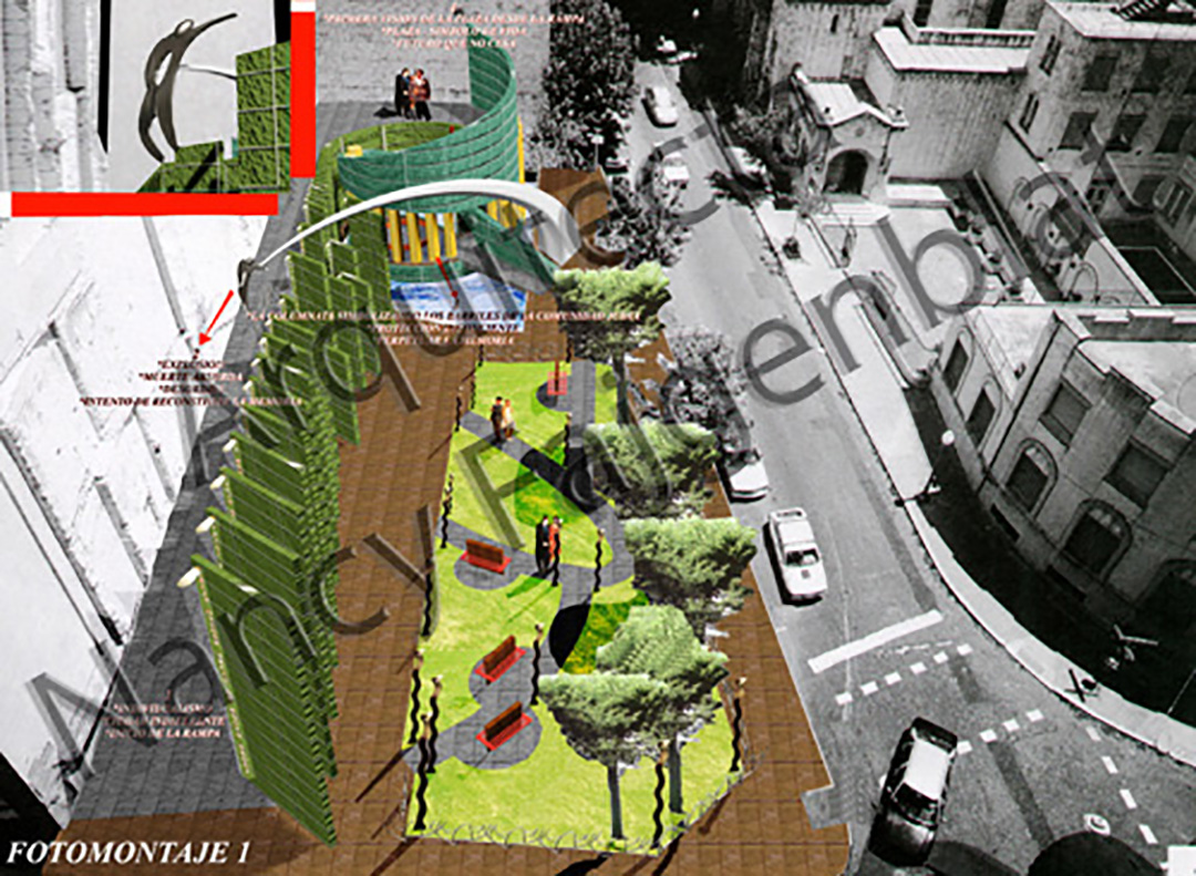 Concurso para la plaza en el terreno de la Embajada del Estado de Israel