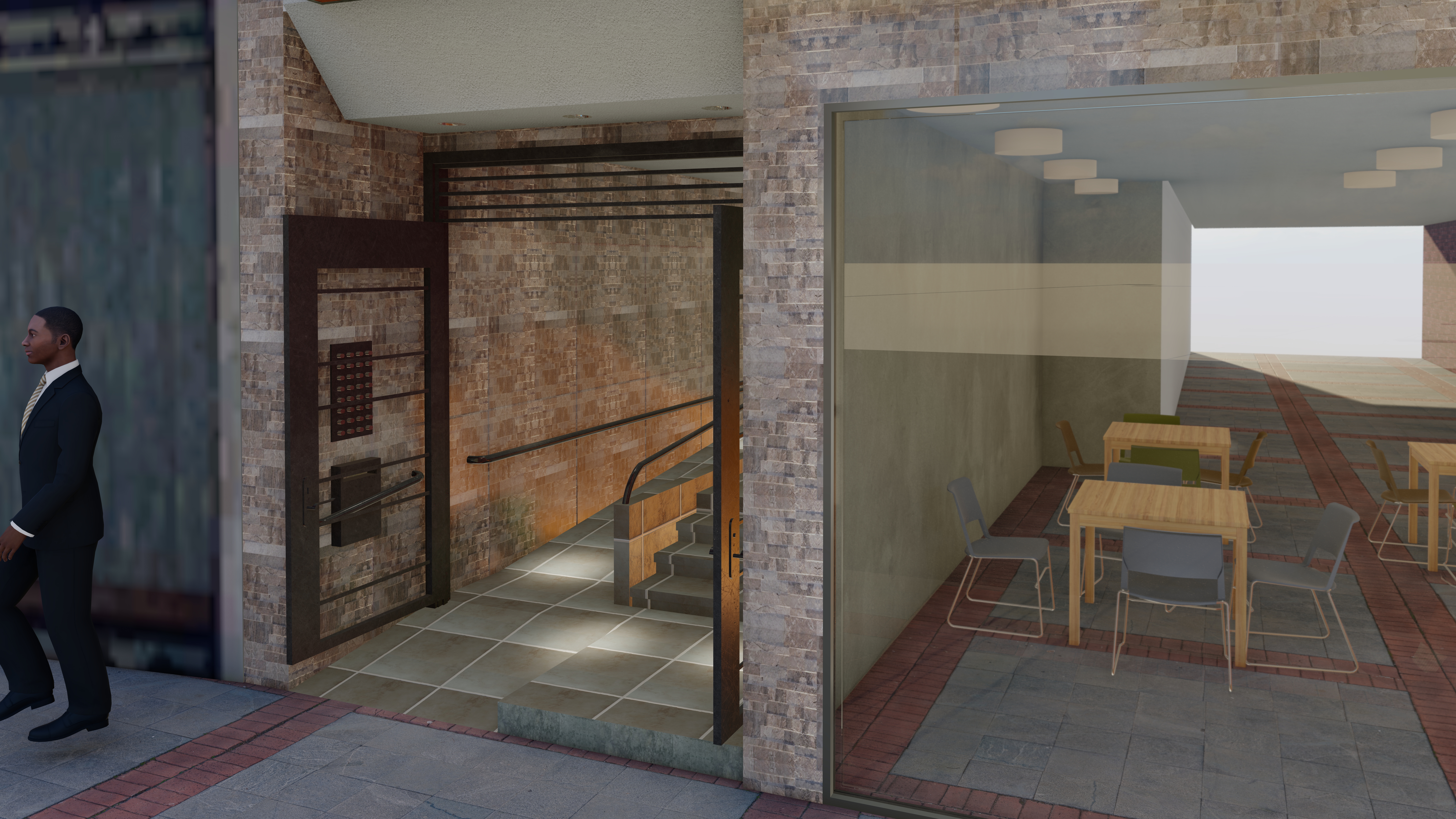 Hall de edificio en Buenos Aires, Argentina