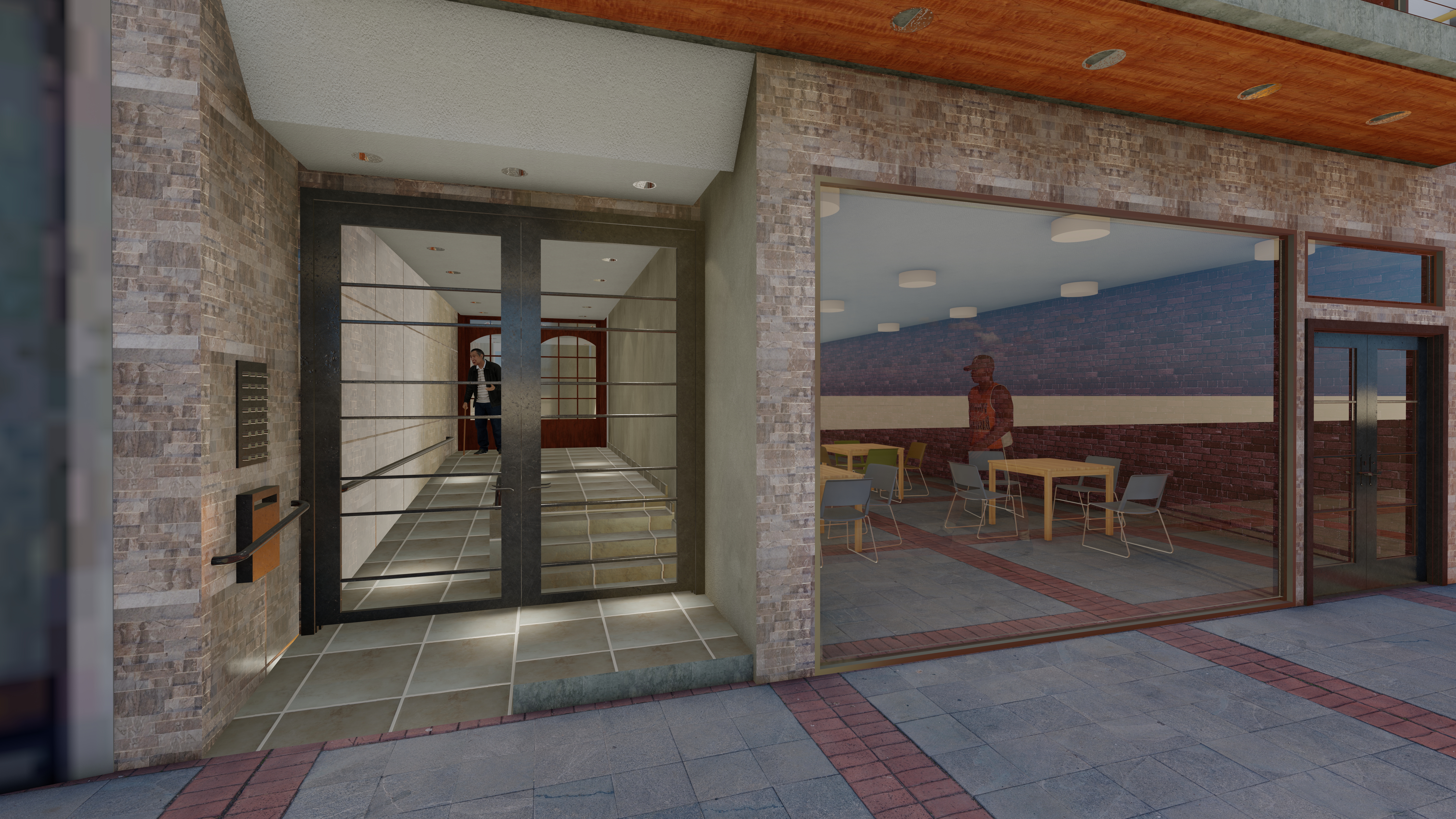 Hall de edificio en Buenos Aires, Argentina