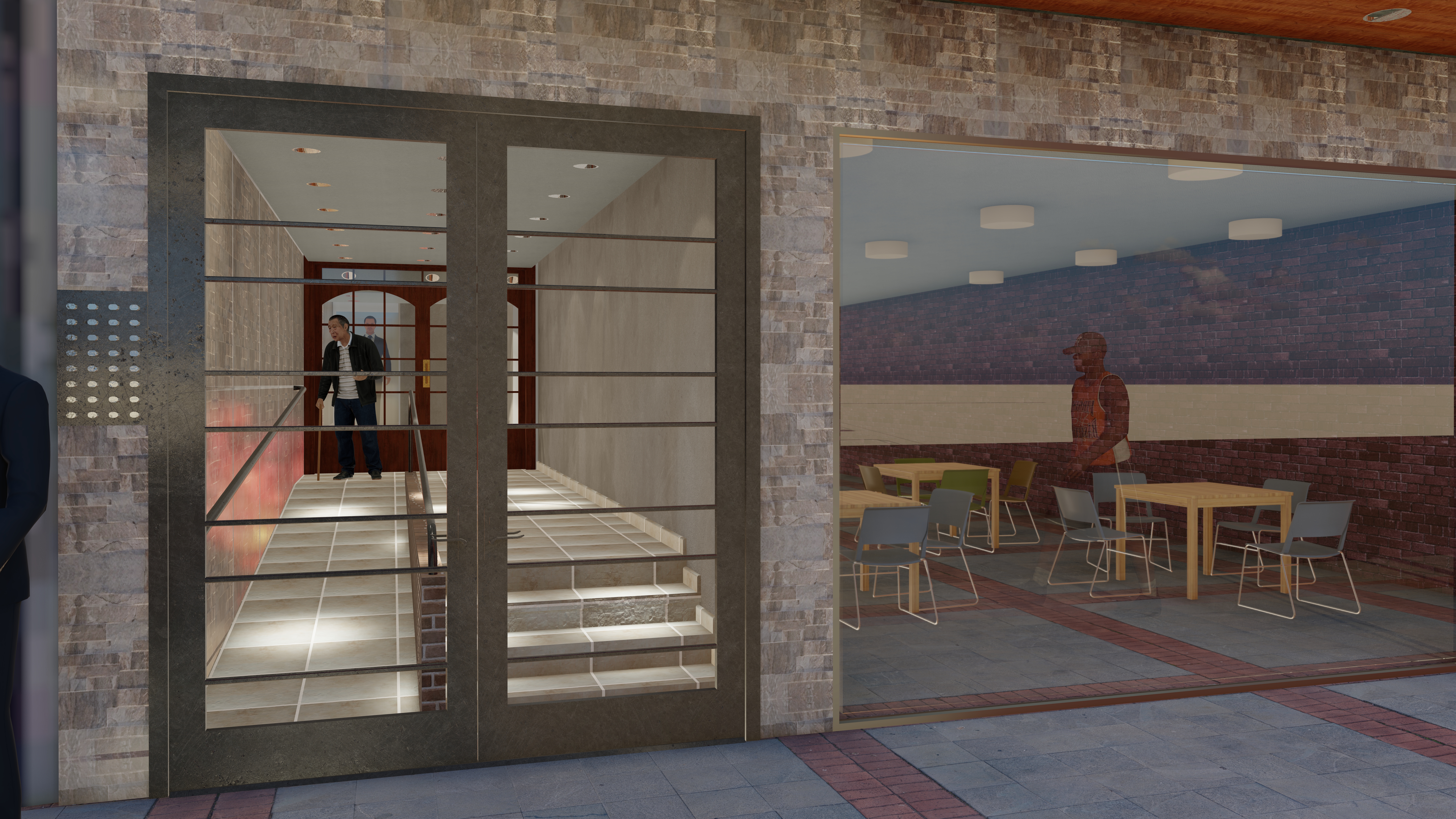 Hall de edificio en Buenos Aires, Argentina