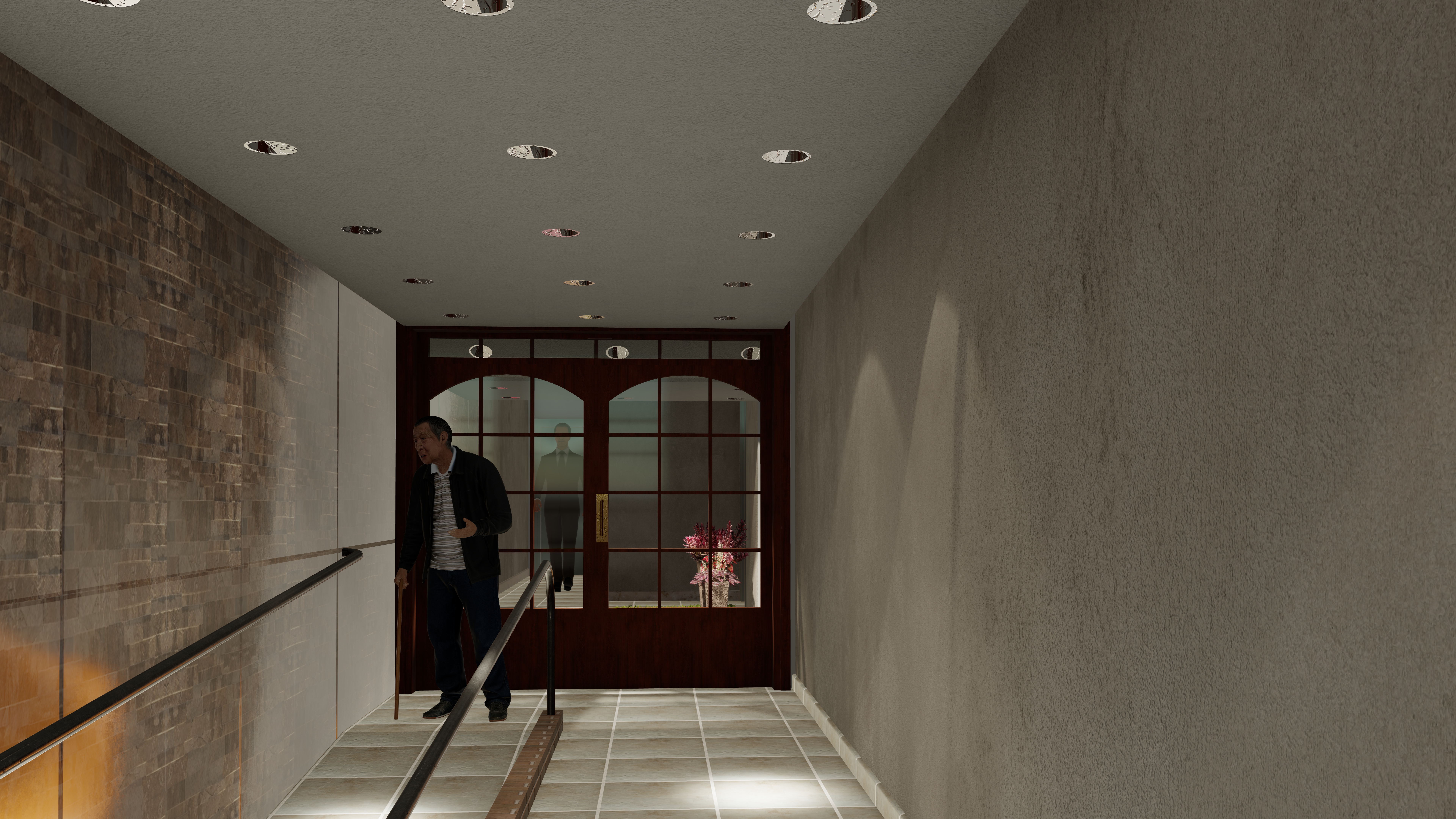 Hall de edificio en Buenos Aires, Argentina