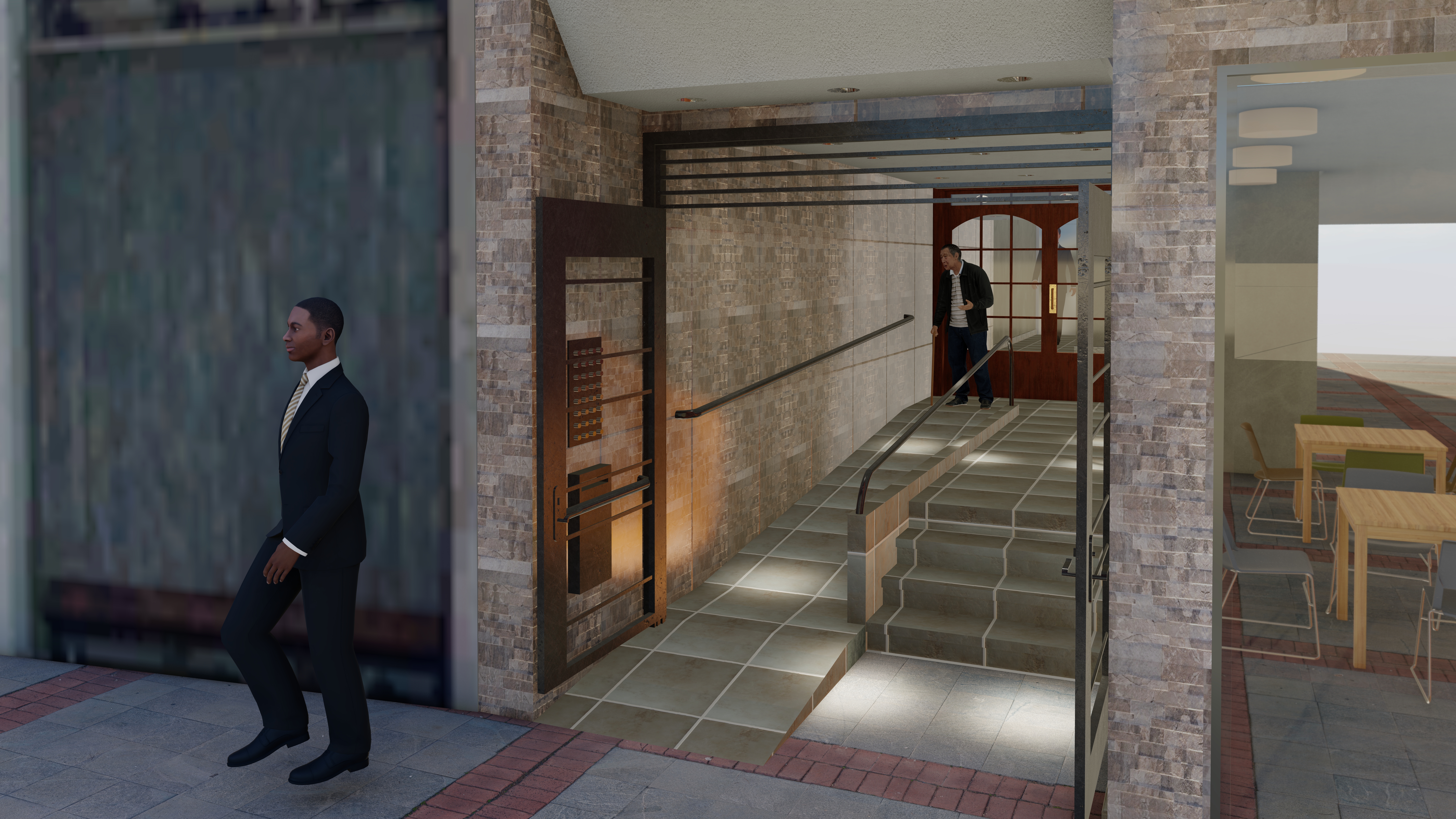 Hall de edificio en Buenos Aires, Argentina