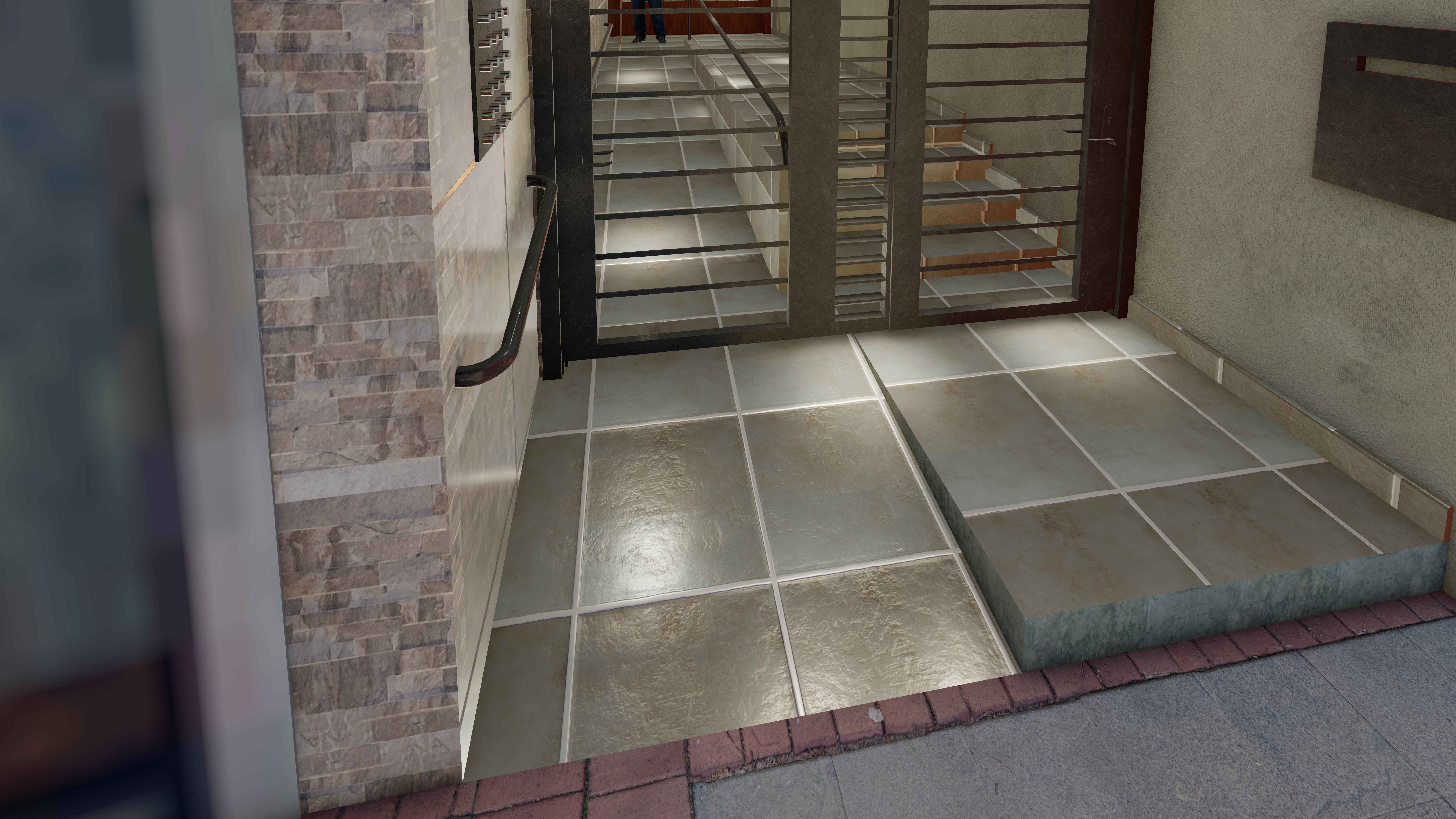 Hall de edificio en Buenos Aires, Argentina