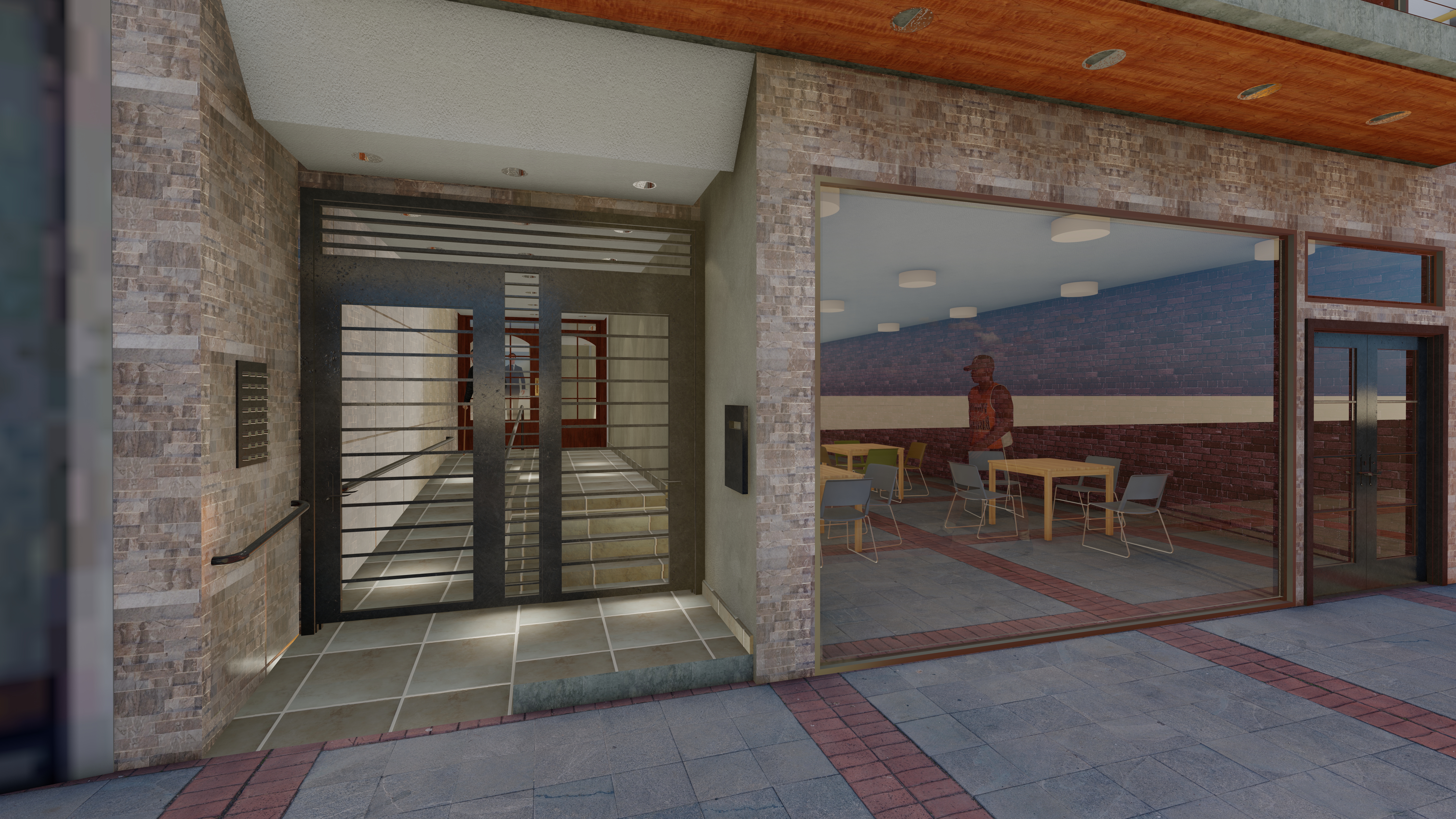 Hall de edificio en Buenos Aires, Argentina