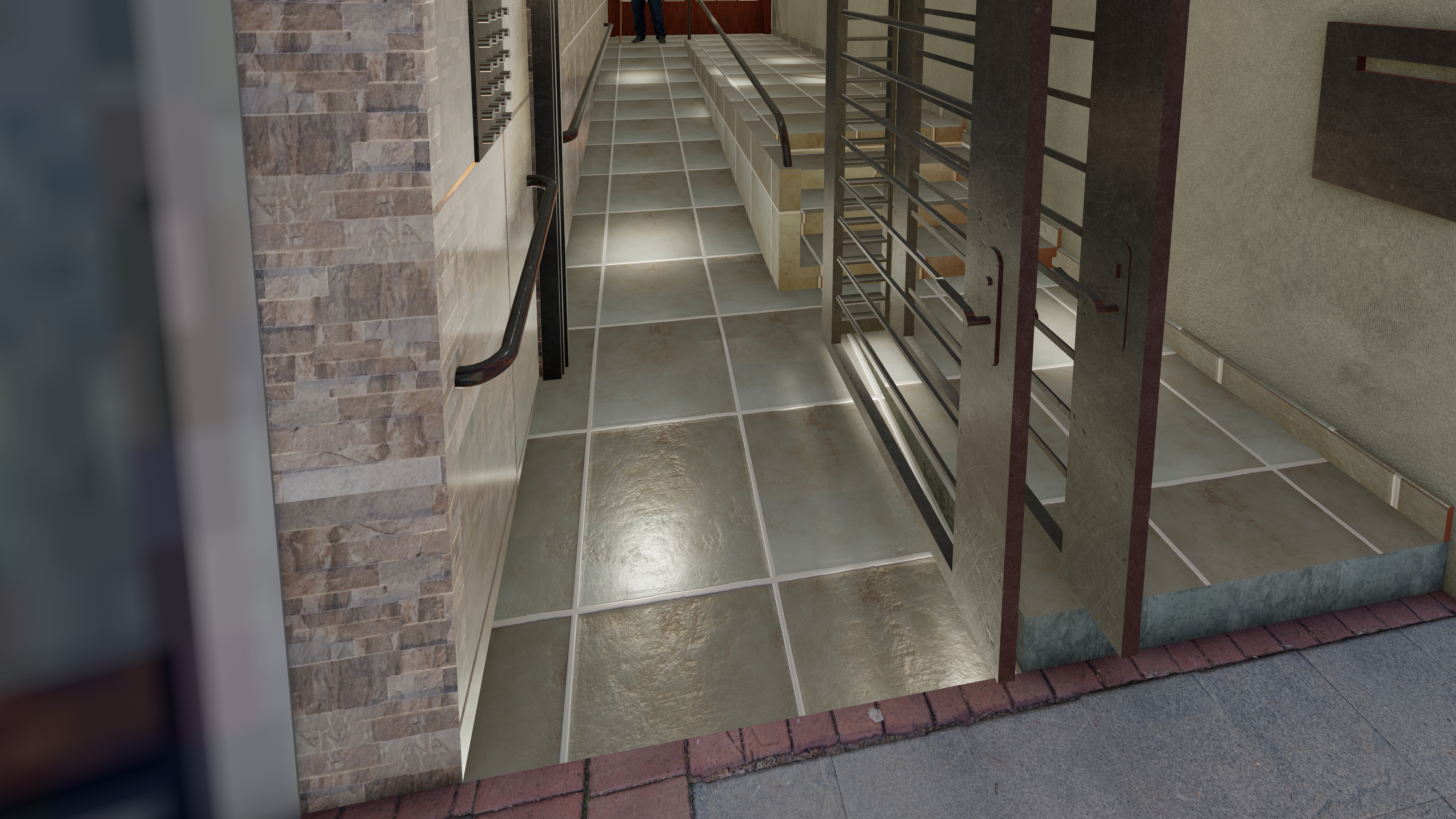 Hall de edificio en Buenos Aires, Argentina