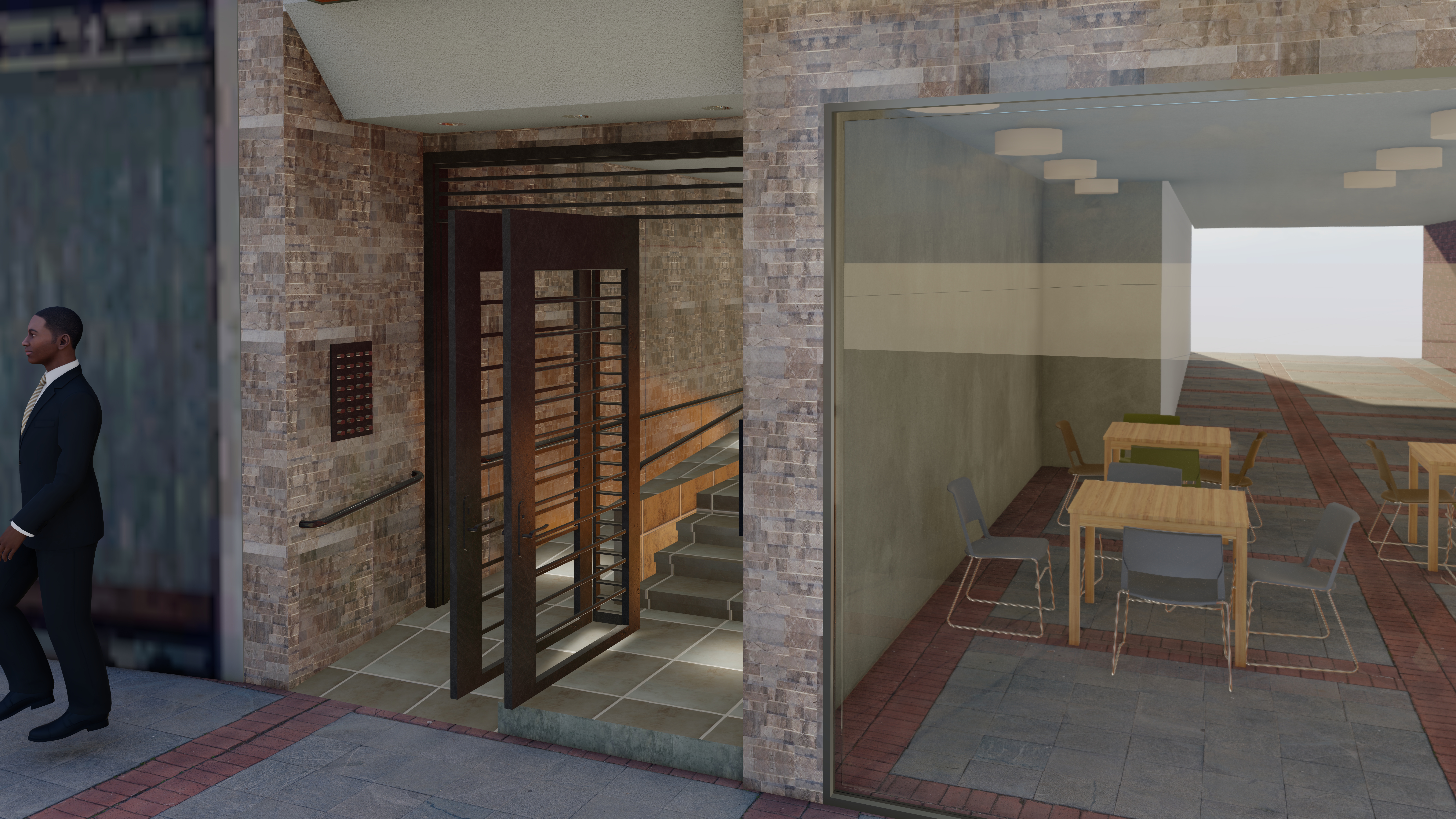 Hall de edificio en Buenos Aires, Argentina