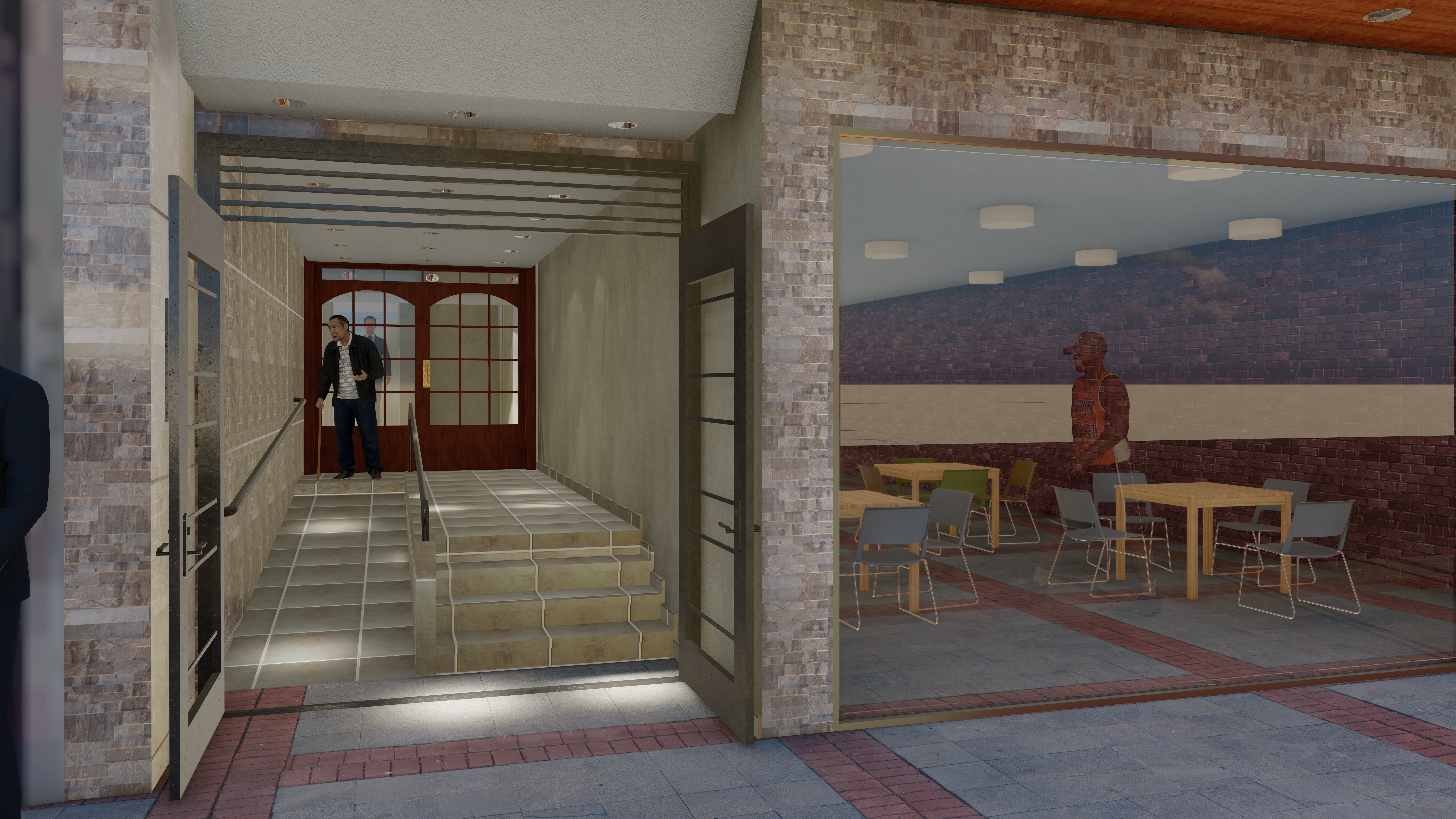 Hall de edificio en Buenos Aires, Argentina