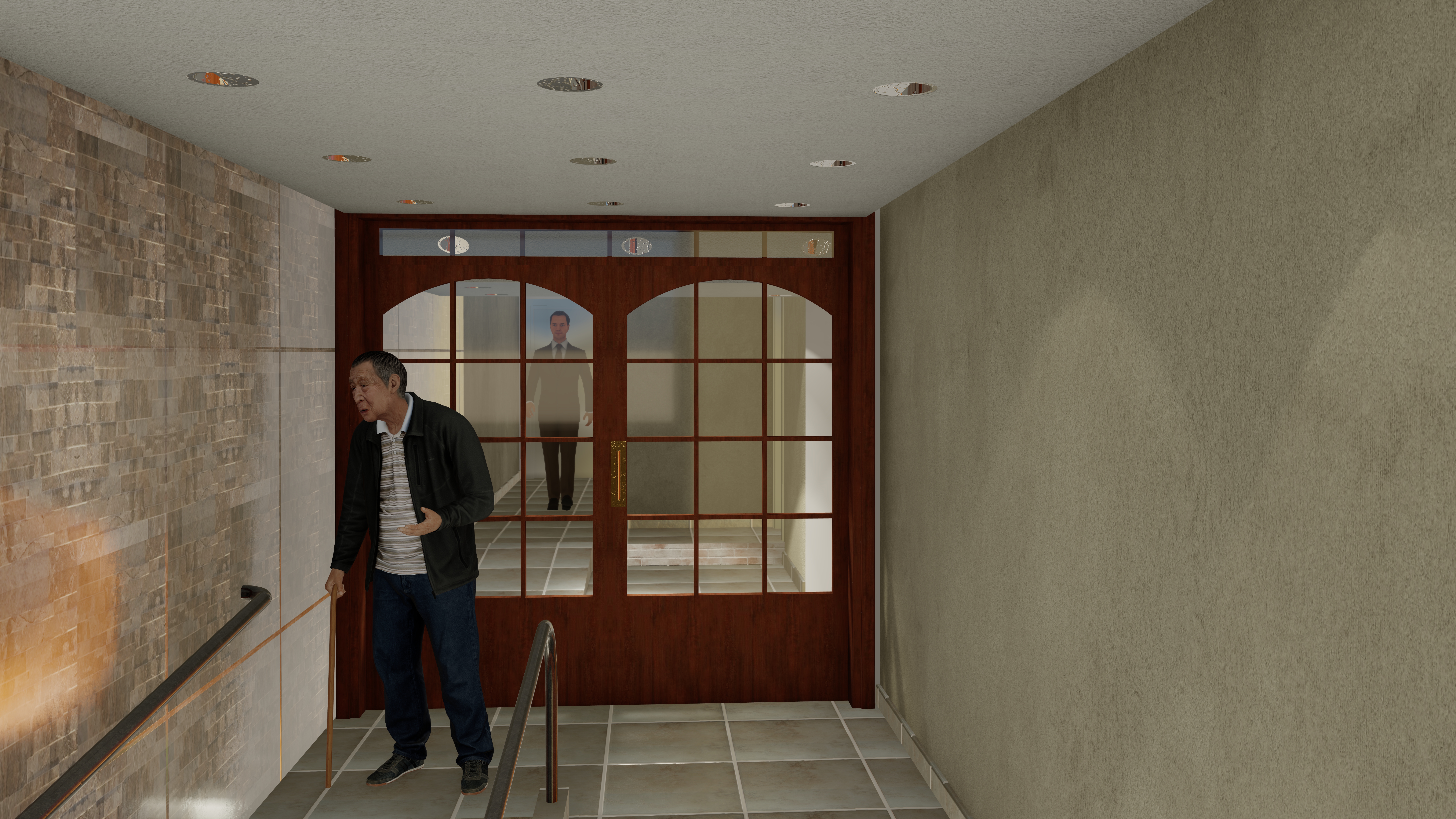 Hall de edificio en Buenos Aires, Argentina