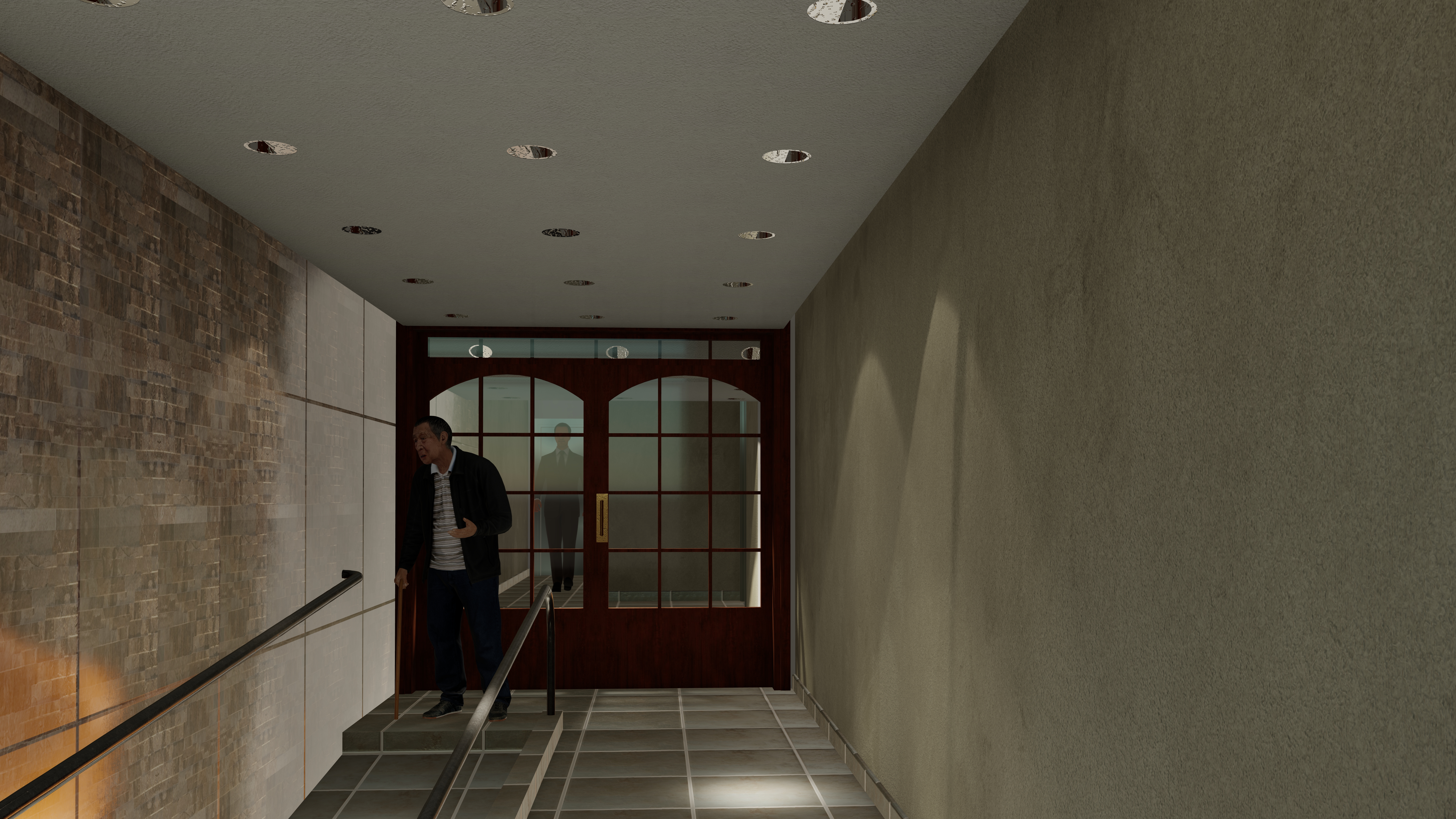 Hall de edificio en Buenos Aires, Argentina