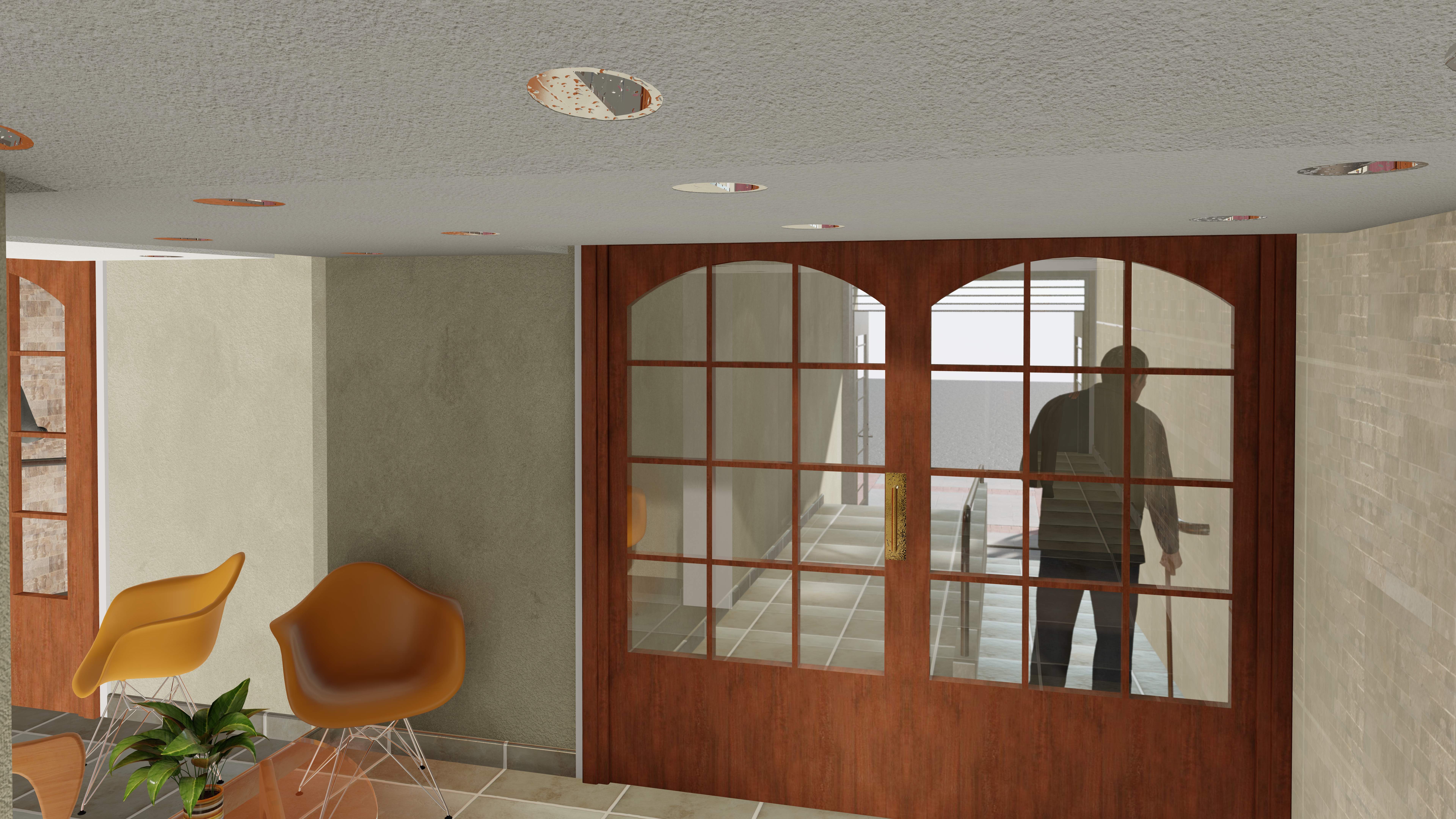 Hall de edificio en Buenos Aires, Argentina