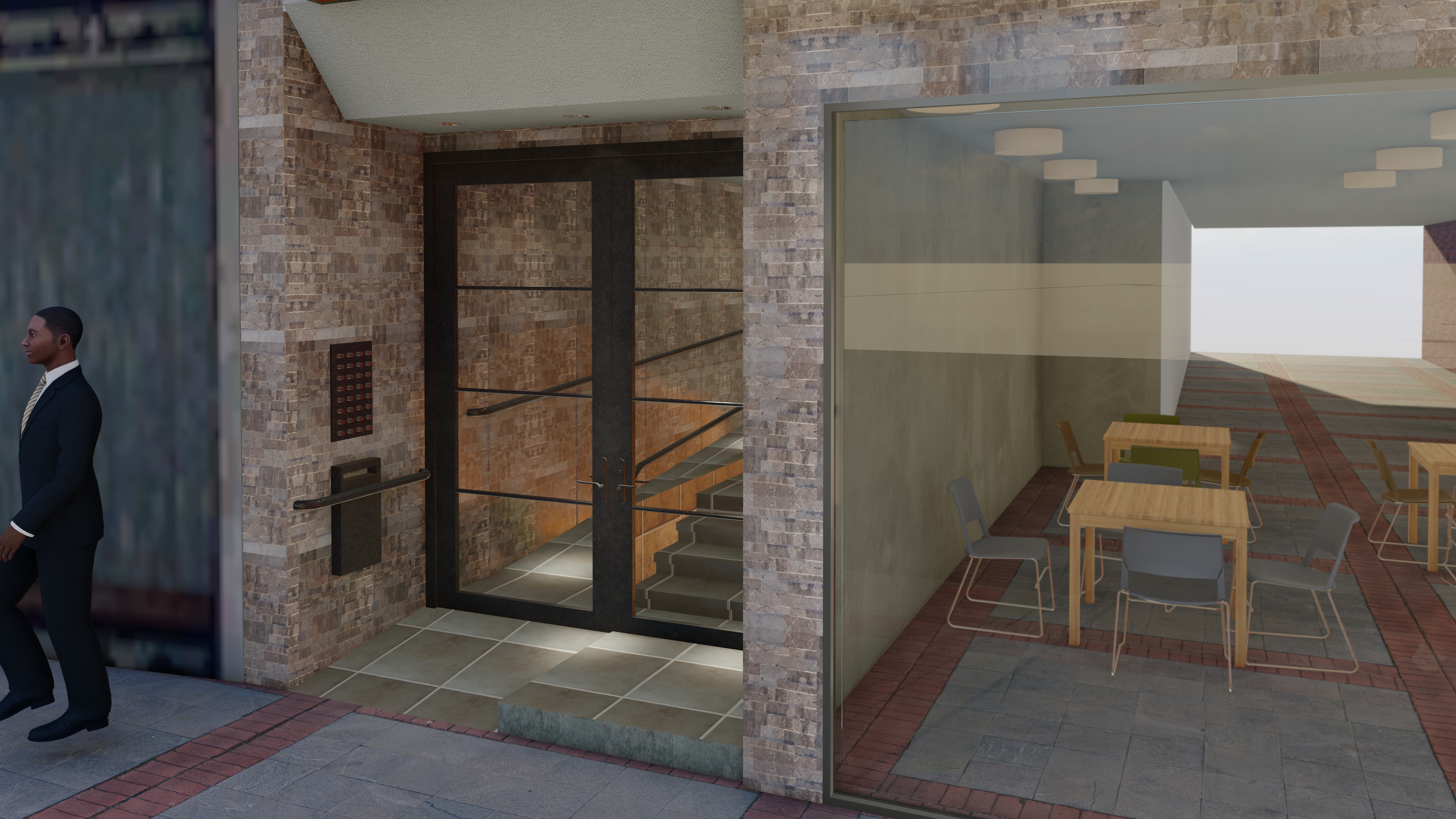 Hall de edificio en Buenos Aires, Argentina