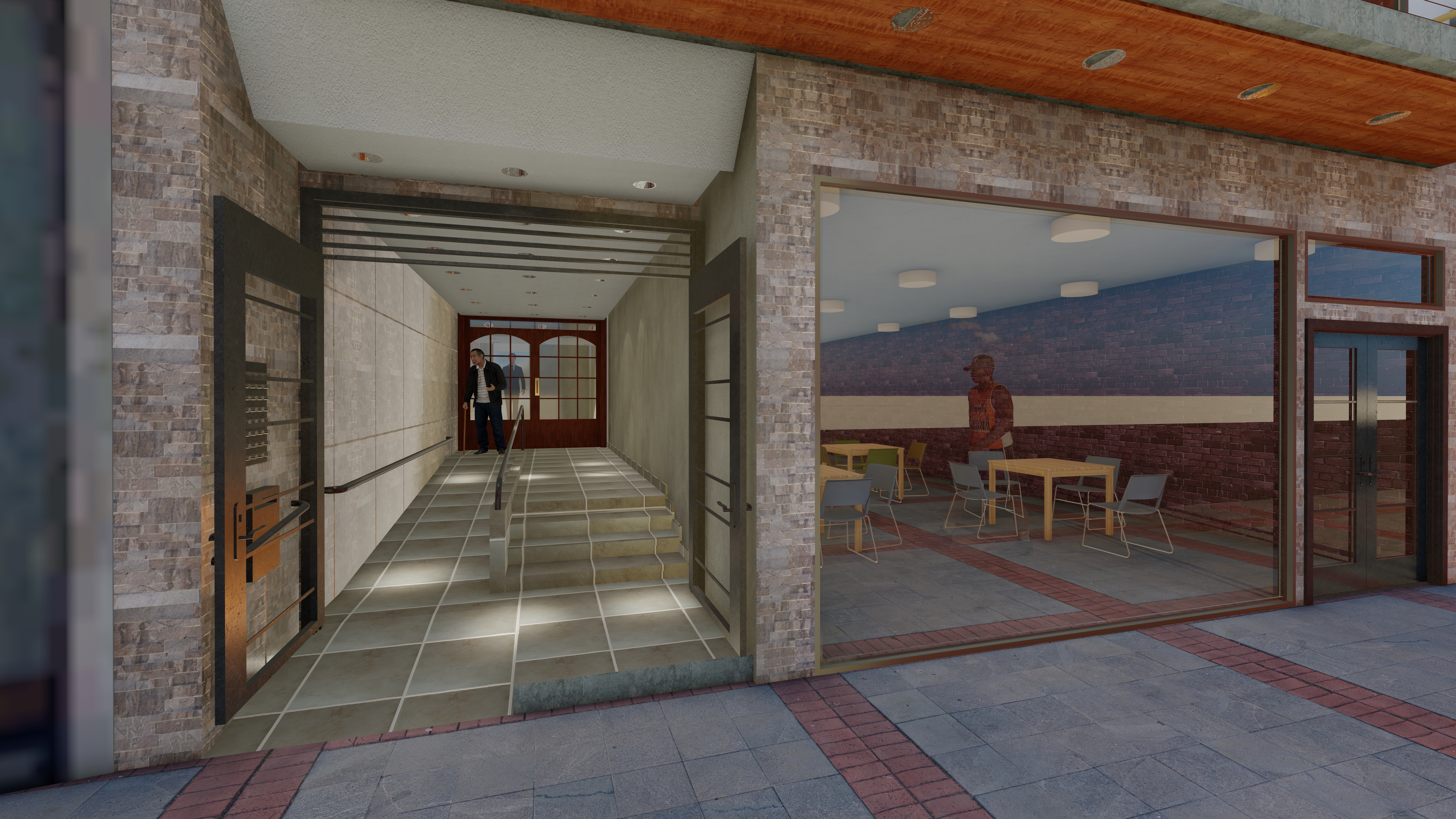 Hall de edificio en Buenos Aires, Argentina