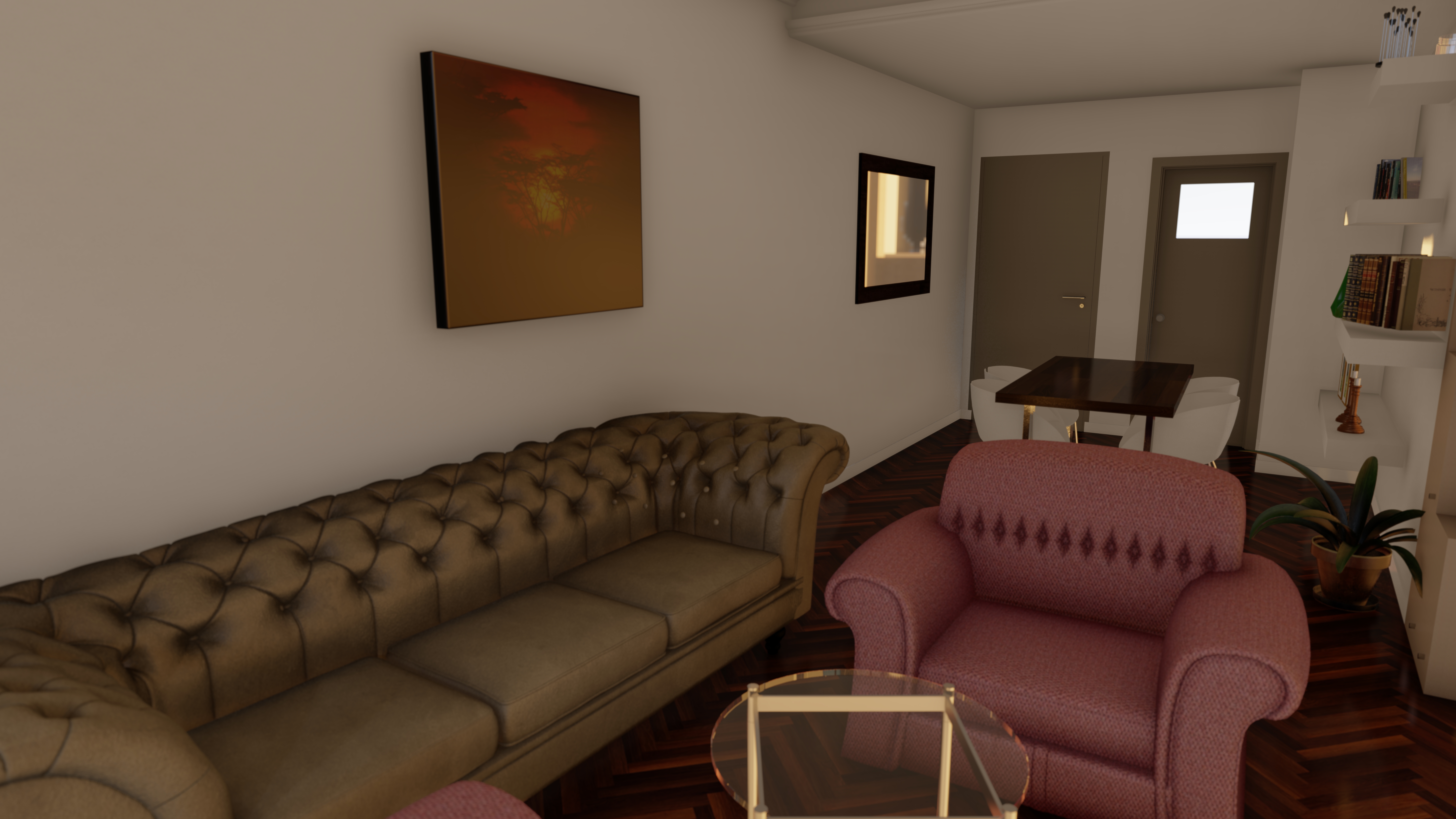 Diseño de interiores de departamento