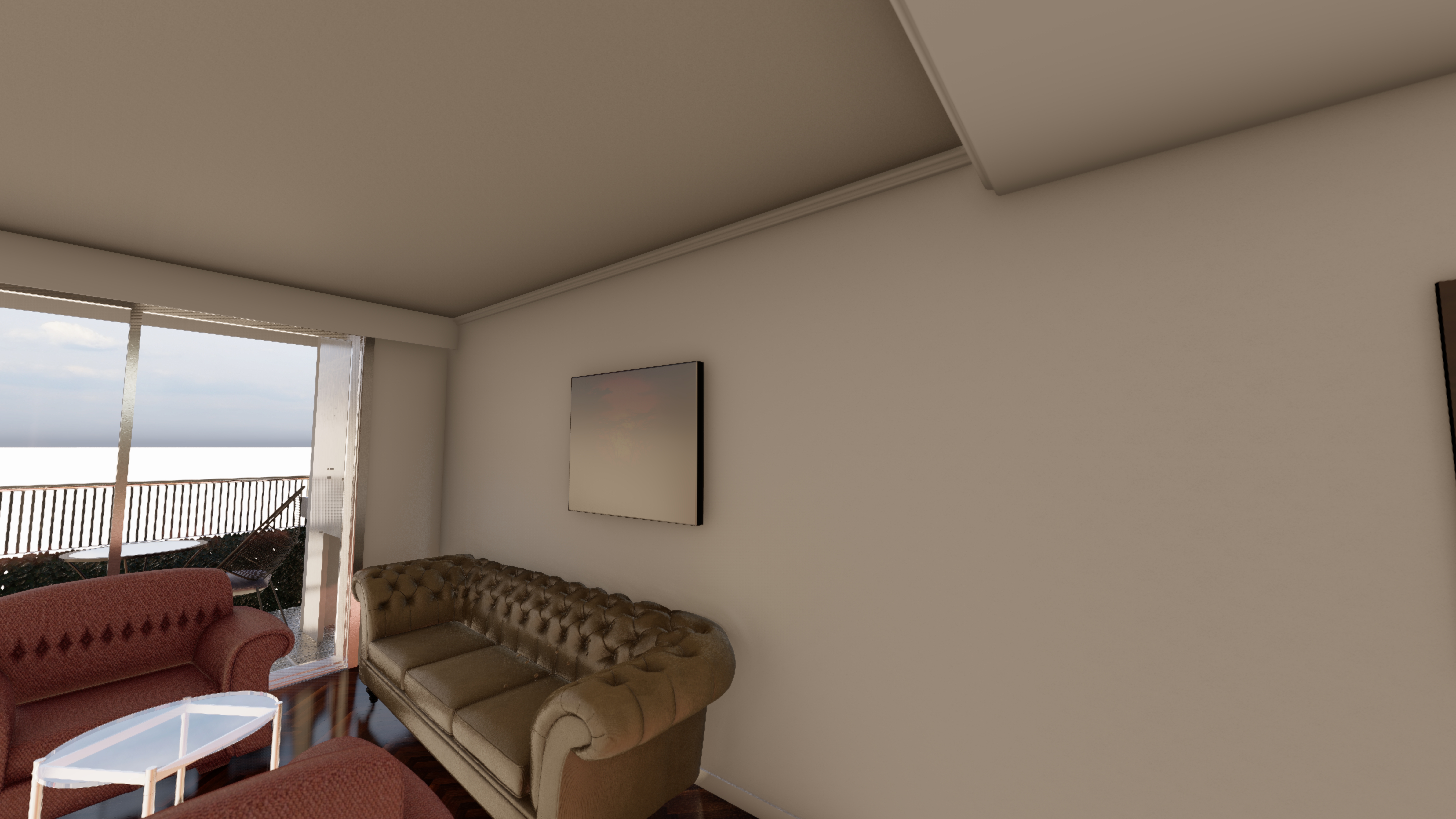 Diseño de interiores de departamento