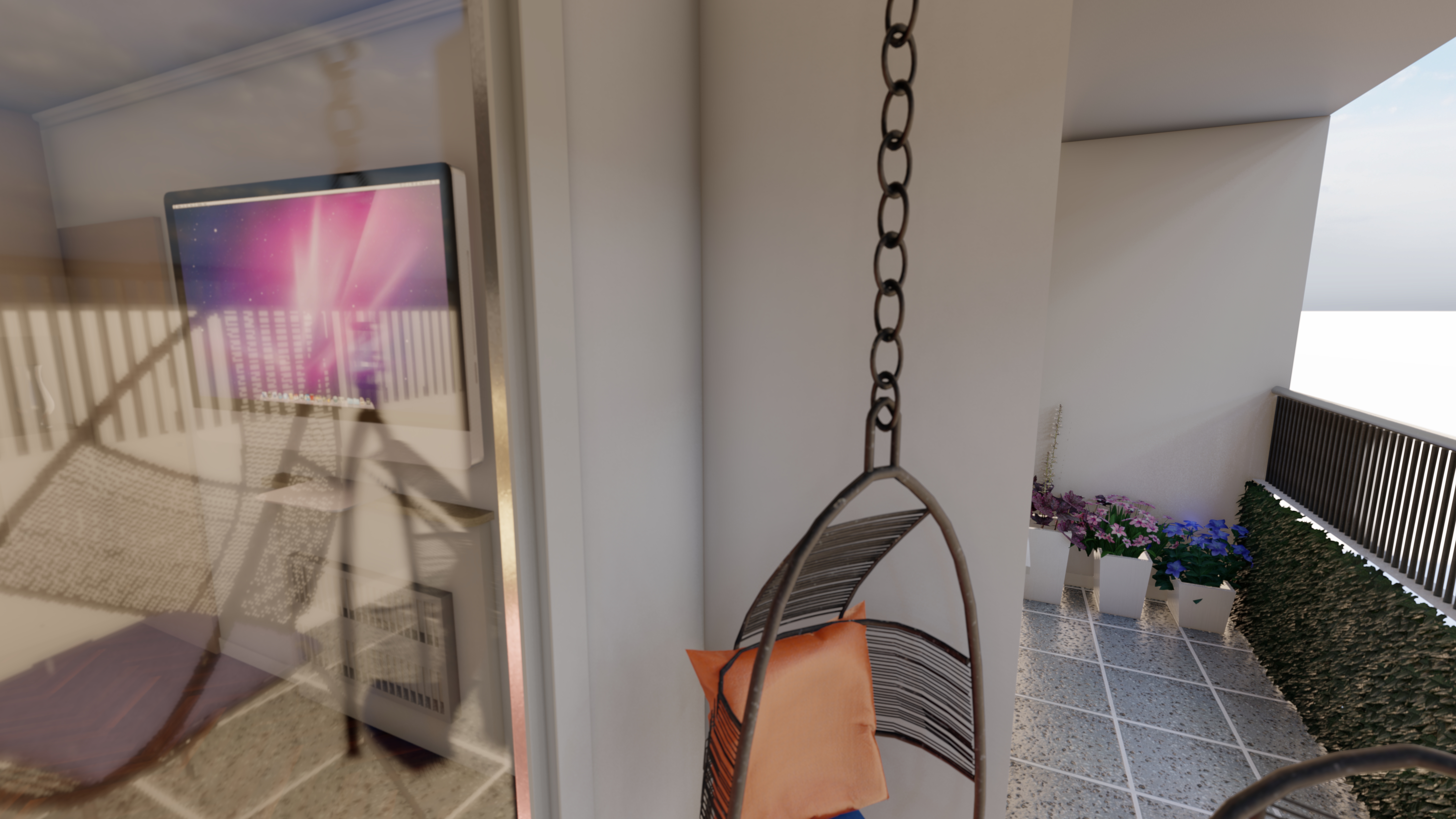 Diseño de interiores de departamento