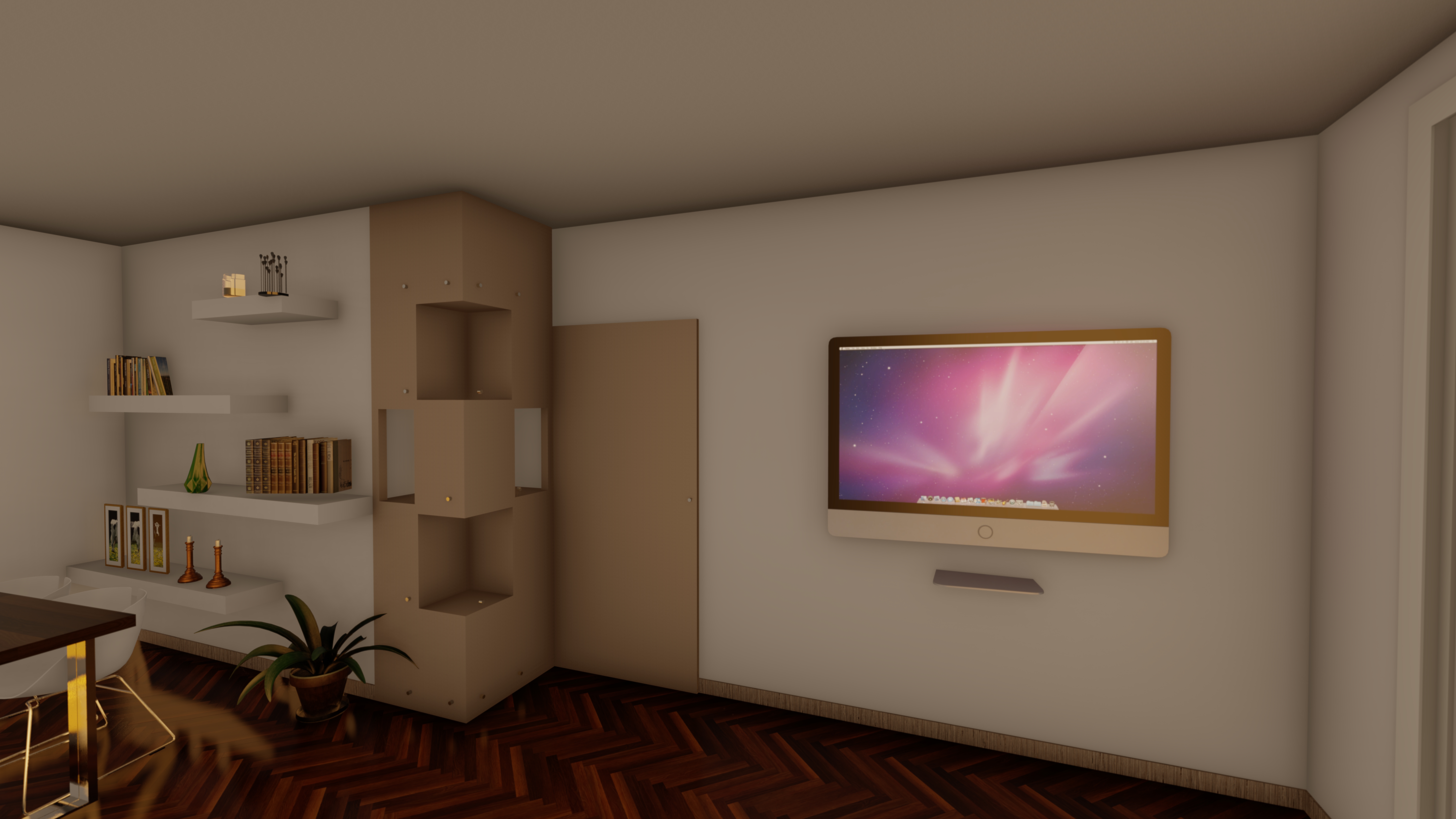 Diseño de interiores de departamento