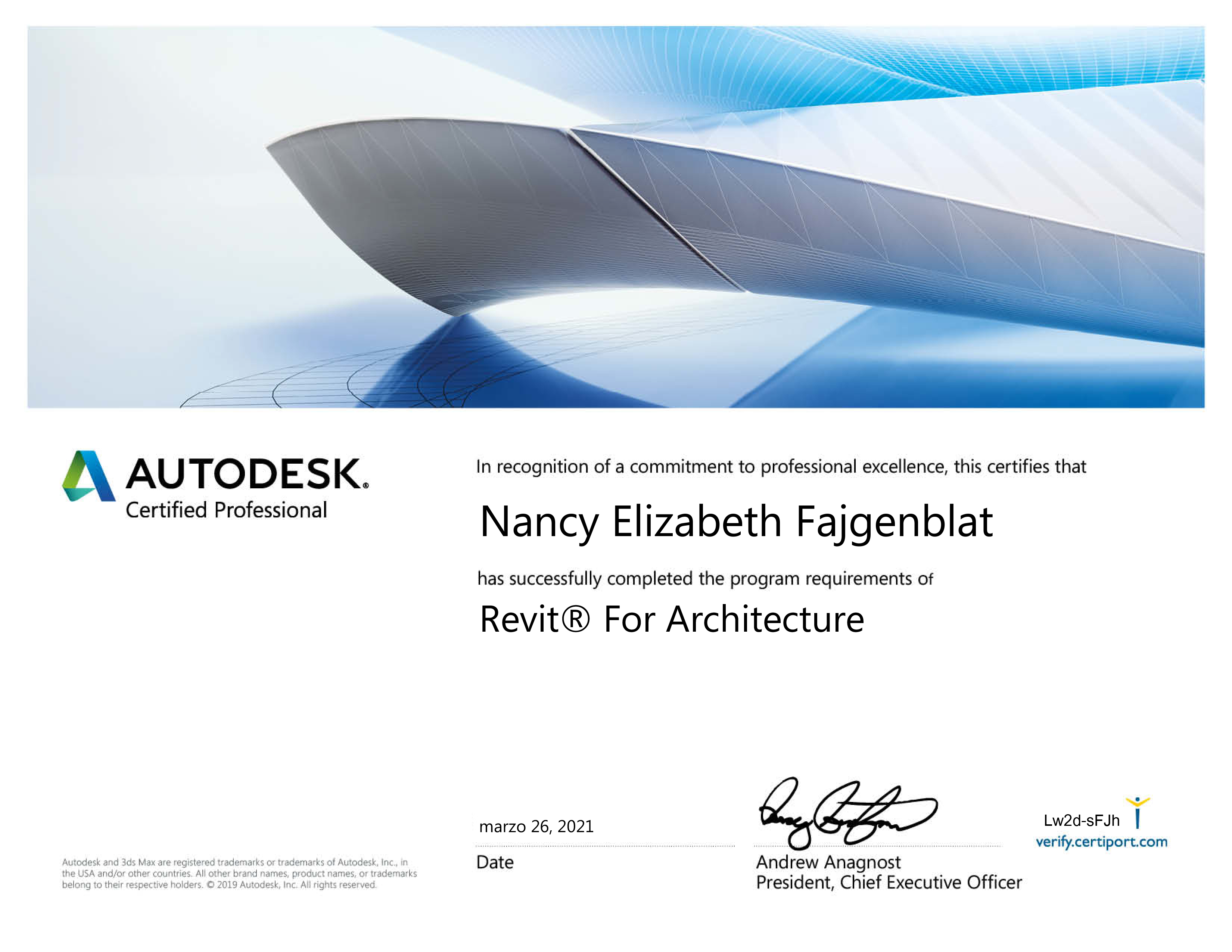 Certificación Revit Arquitectura