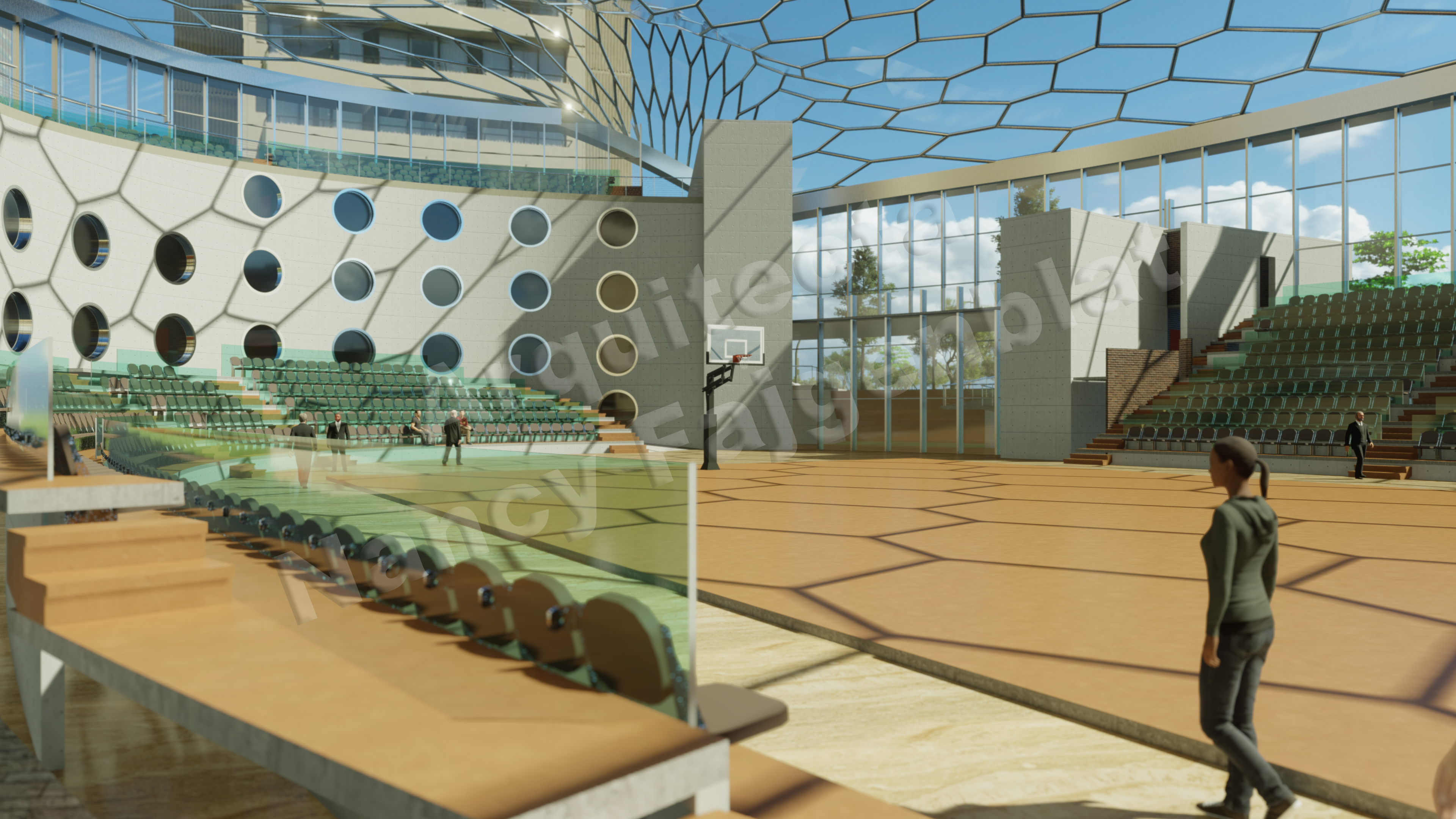 Animación para el proyecto de un estadio 